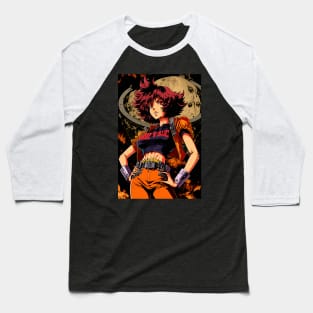 Anime Hot Girl in Futuristic outfit 90s style Baseball T-Shirt